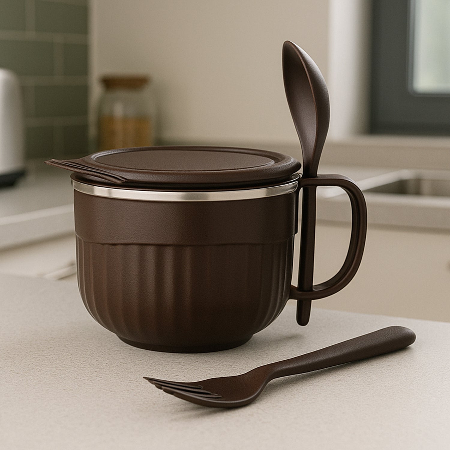 Home Chef Tangy Twist Insulated Lunch Bowl – 650ml (1 Pc)