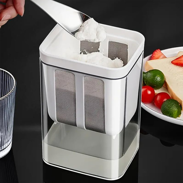 2-in-1 Multifunctional Yogurt Strainer with Storage Container – 1100ml