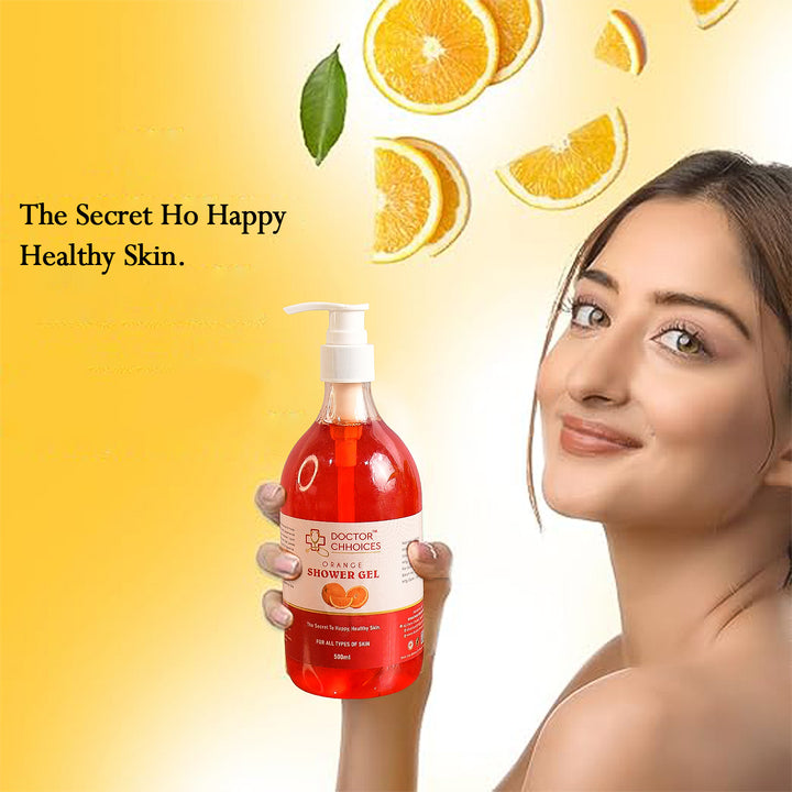 Doctor Choices Orange Shower Gel – Refreshing 500ml (1 Pc)