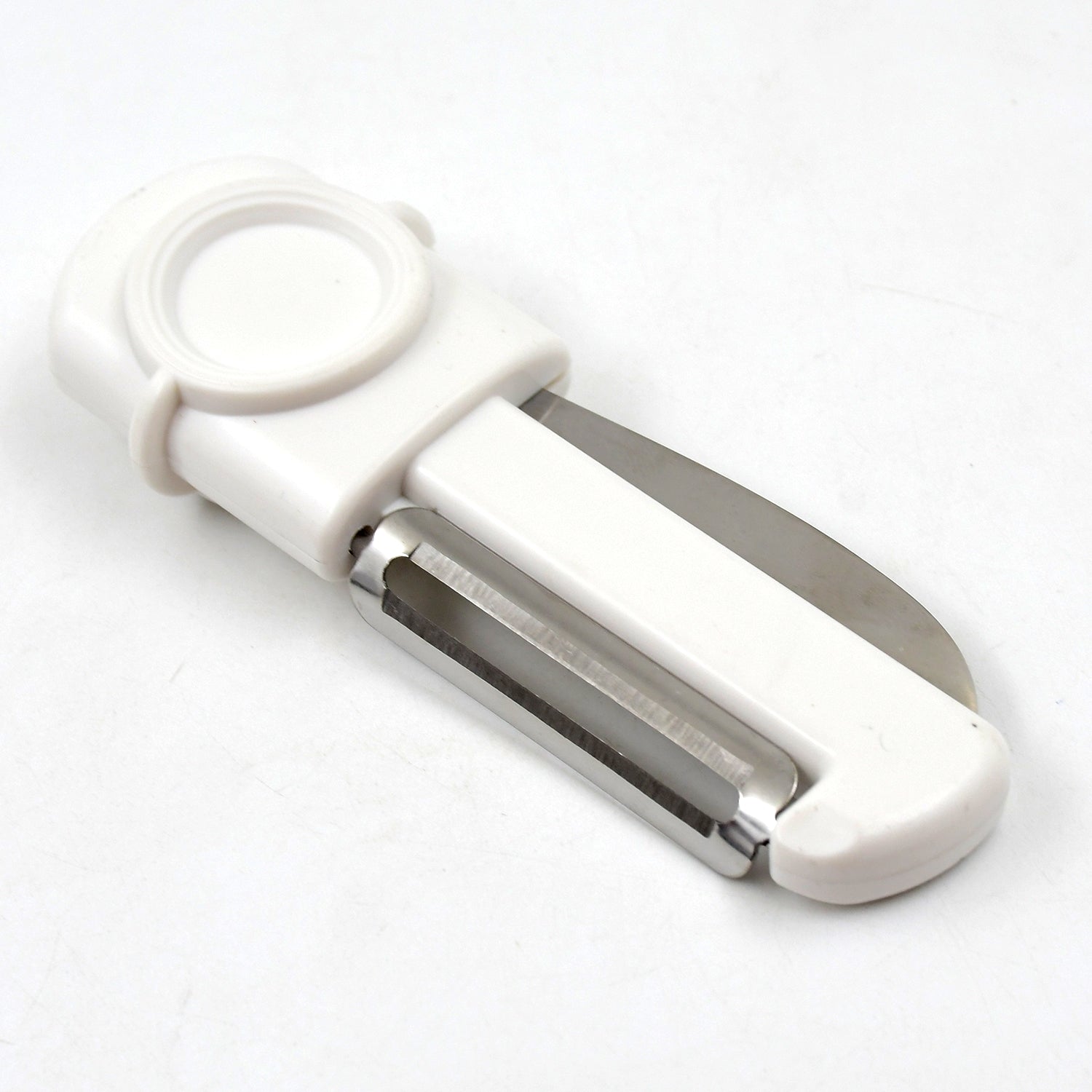 2-in-1 Dual-Use Knife and Peeler – Stainless Steel Blades with Case (1 Pc)
