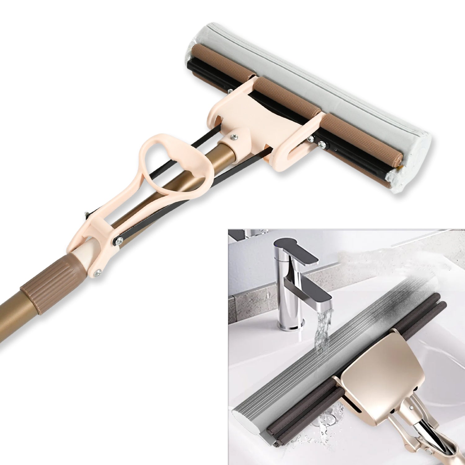 Super Absorbent Sponge Mop – Self-Cleaning Miracle Mop