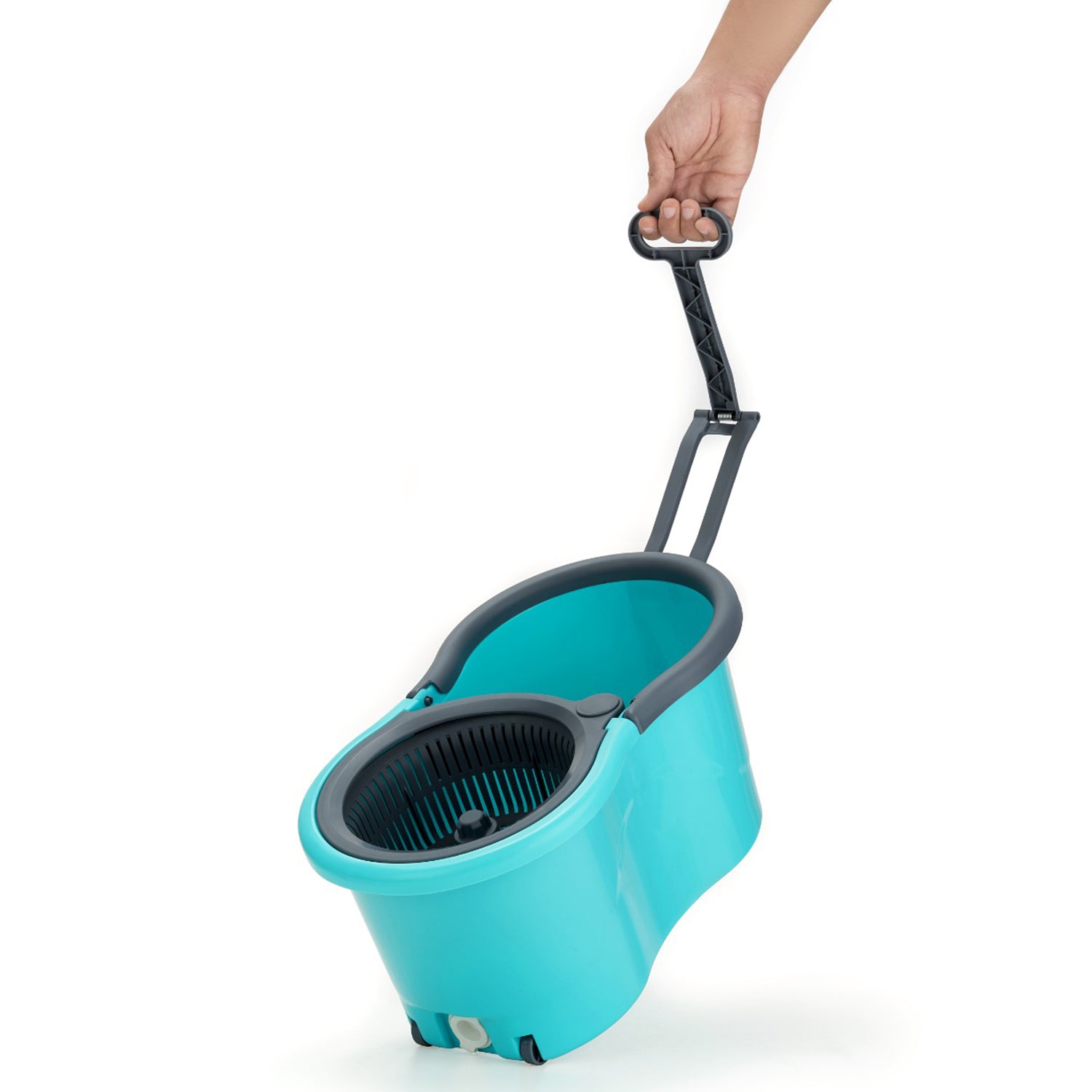Quick Spin Mop with Plastic Bucket – Easy Wheels for Floor Cleaning