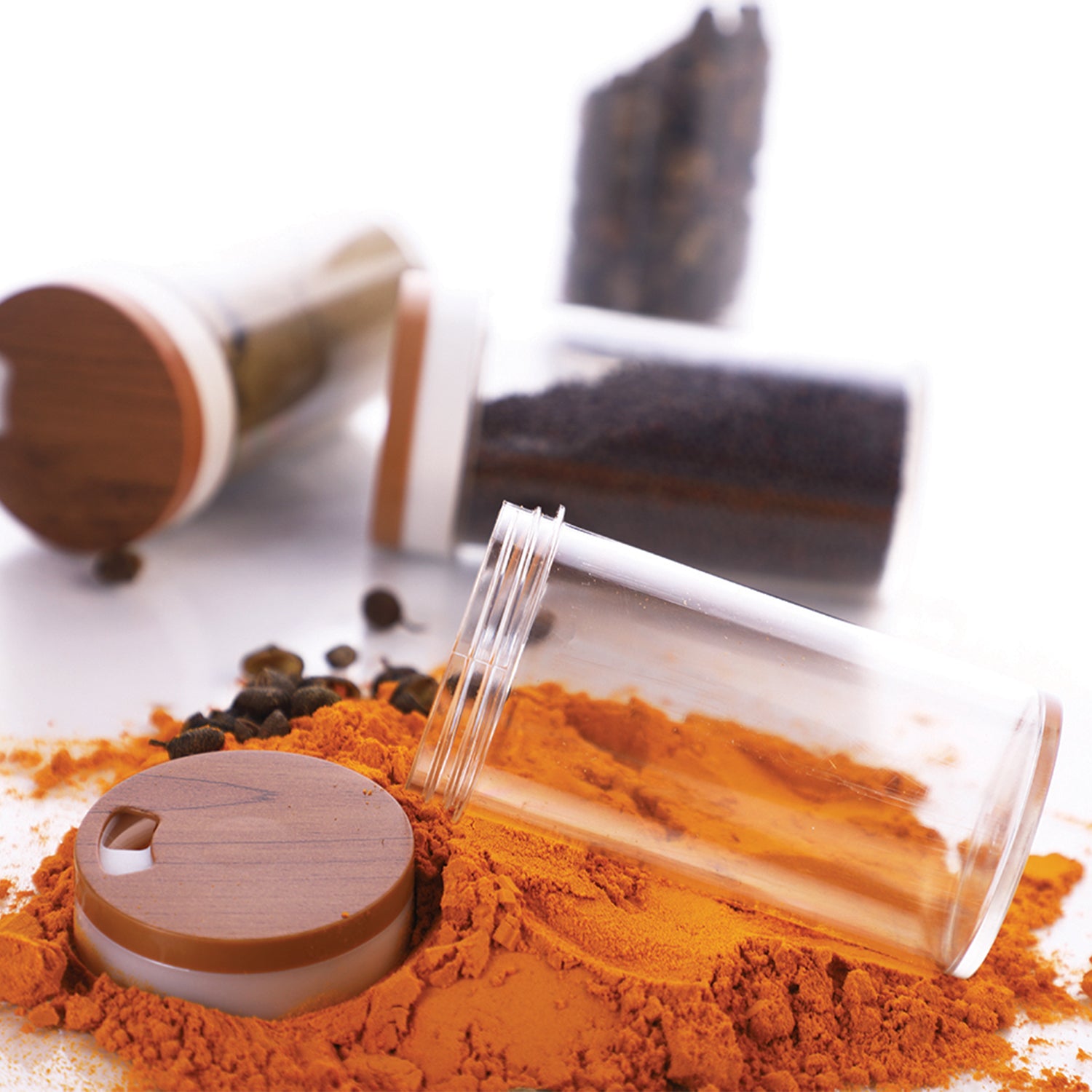 Ganesh Plastic Spice Rack Set – 8-Piece Storage Organizer