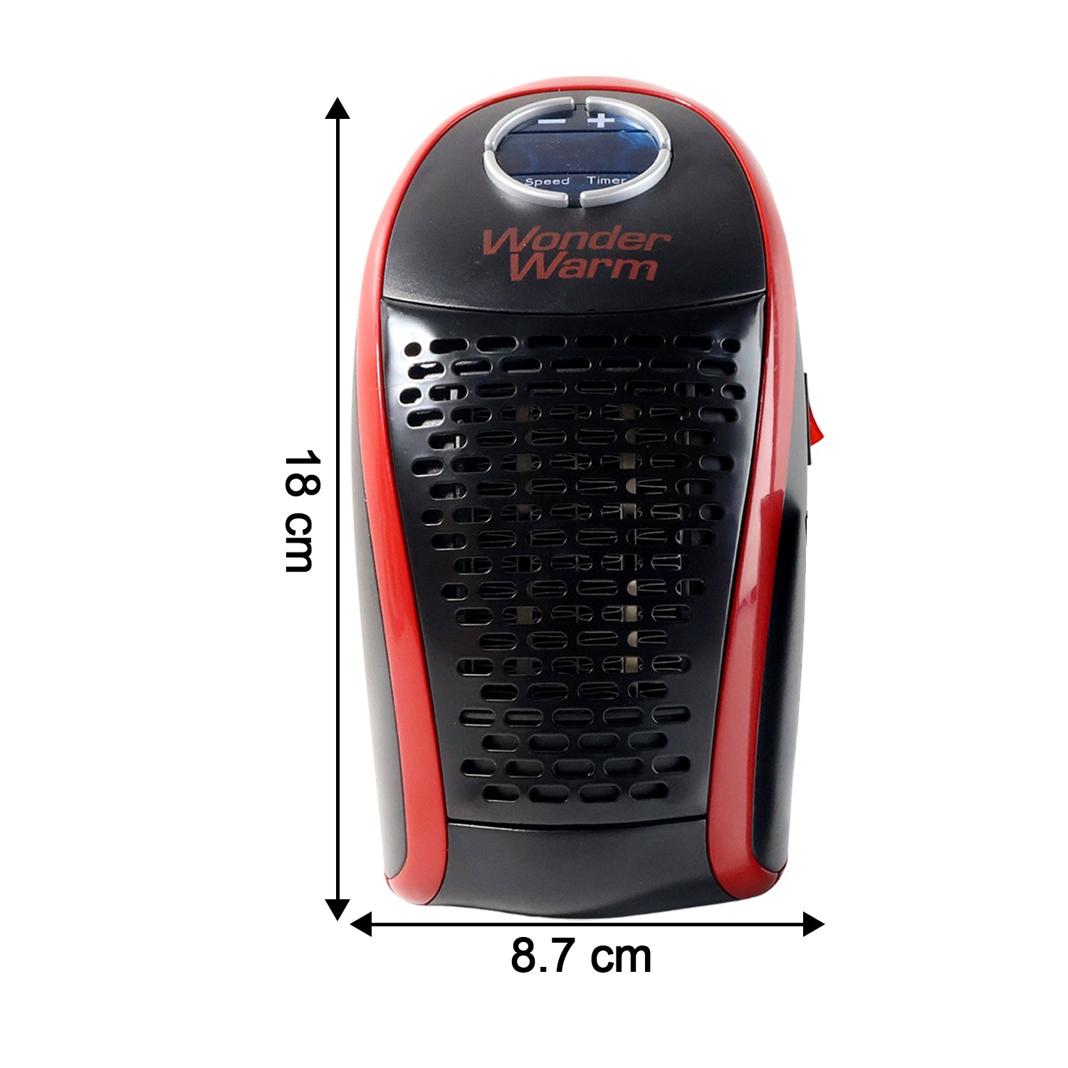 Compact 400W Wall Plug Heater with Remote Control