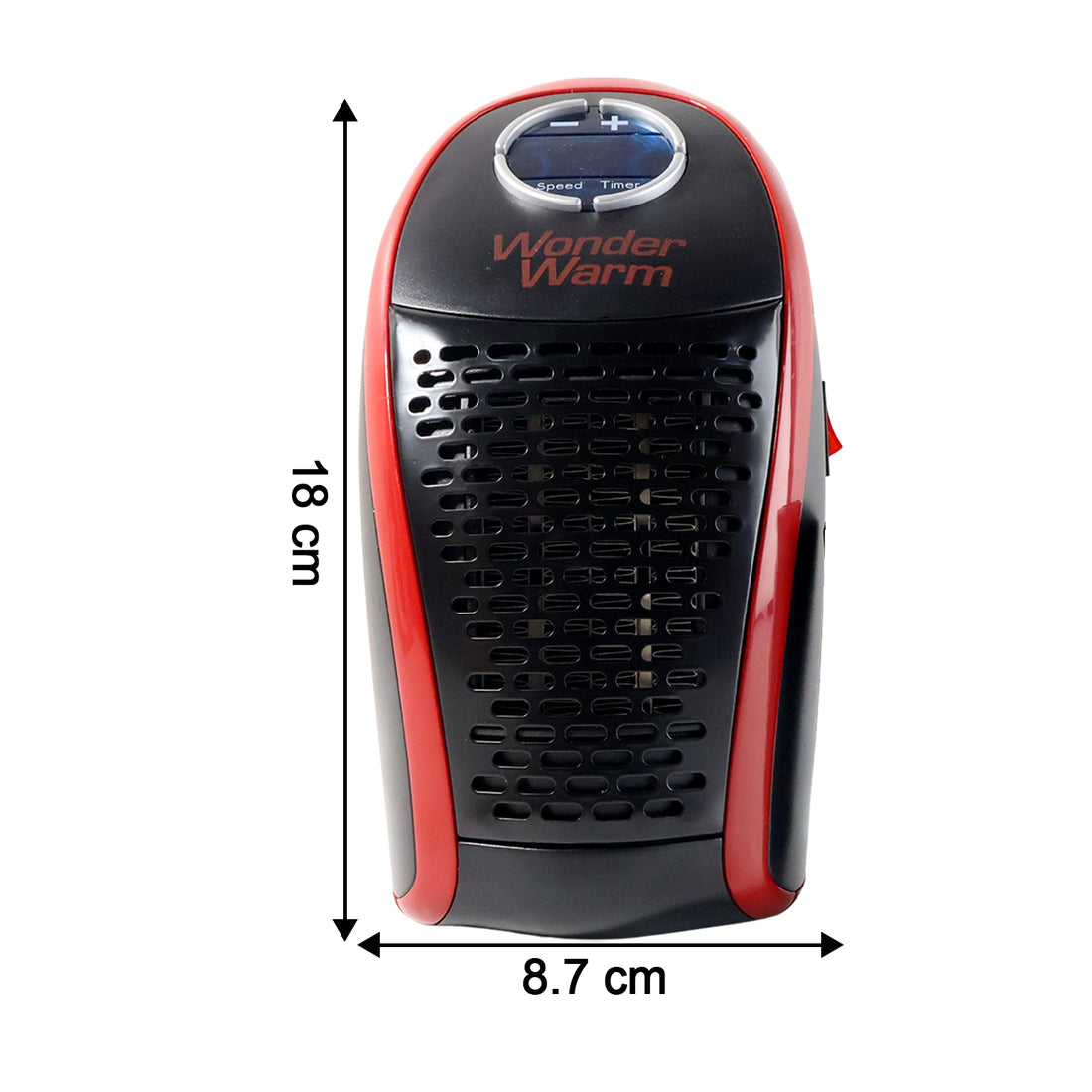 Compact 400W Wall Plug Heater with Remote Control