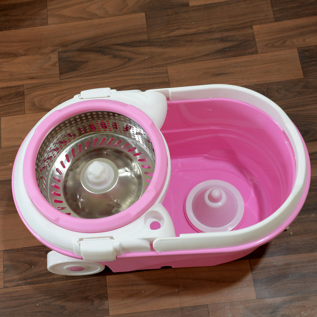 Spin Mop with Bucket – Steel Handle Floor Cleaner & Cleaning Tool Set