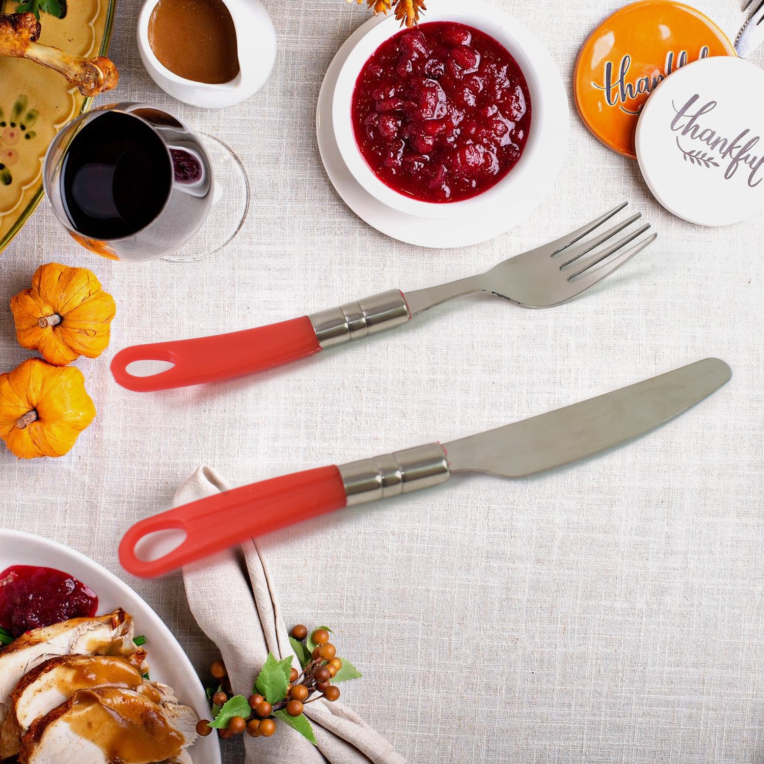 Luxury 26-Piece Stainless Steel Cutlery Set with Stand for Dining