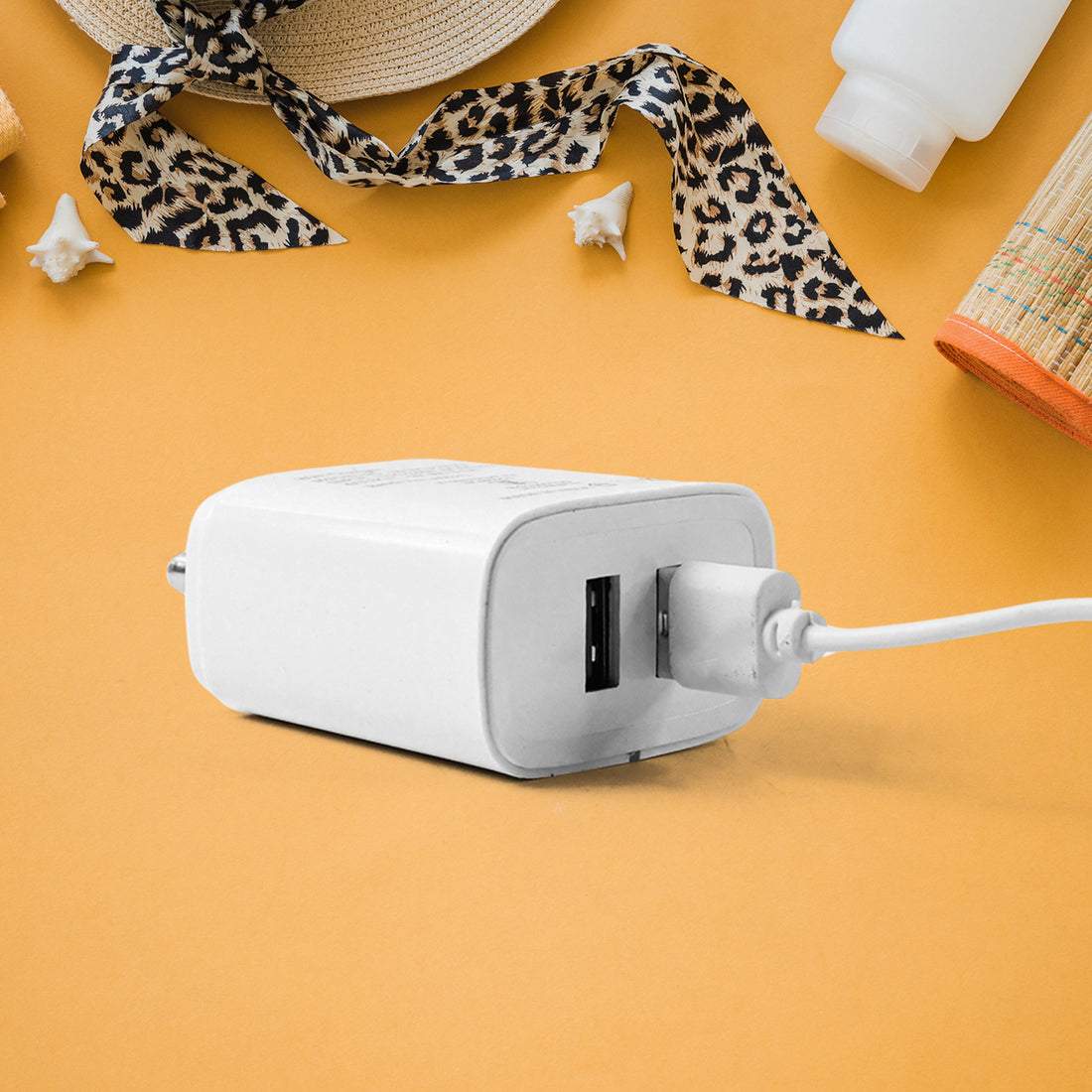 iBall Dual USB Wall Charger – 5V 3.1A Fast Charging Adapter (1 Pc)
