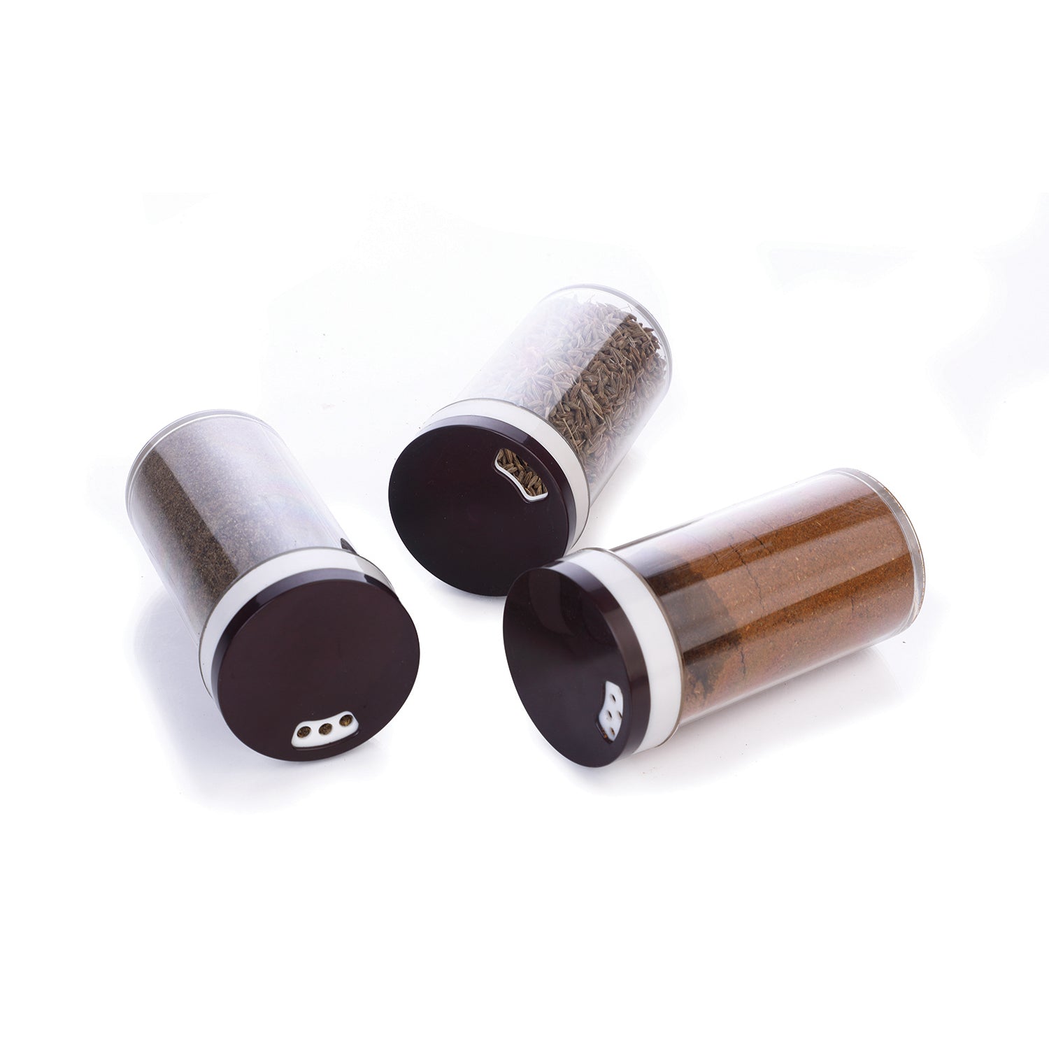 Ganesh Revolving Spice Rack Set with 16 Dispensers (100ml, Plastic)