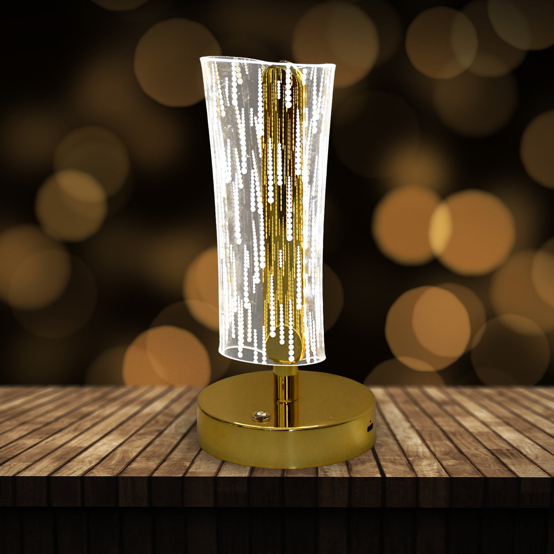 Luxury Crystal Table Lamp – Elegant Home Lighting (1 Pc)