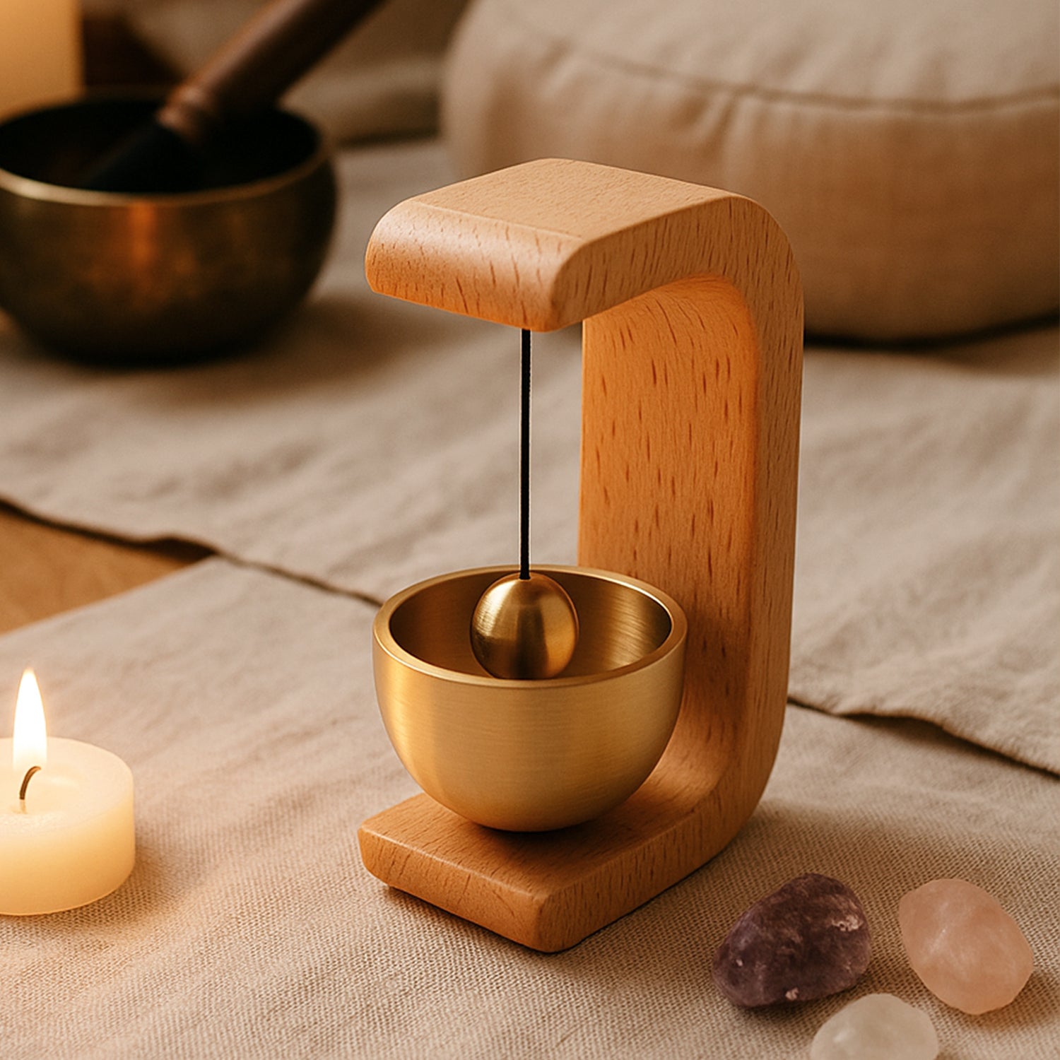 Zen Bell for Desk – Premium Japanese-Style Relaxation and Meditation Accessory