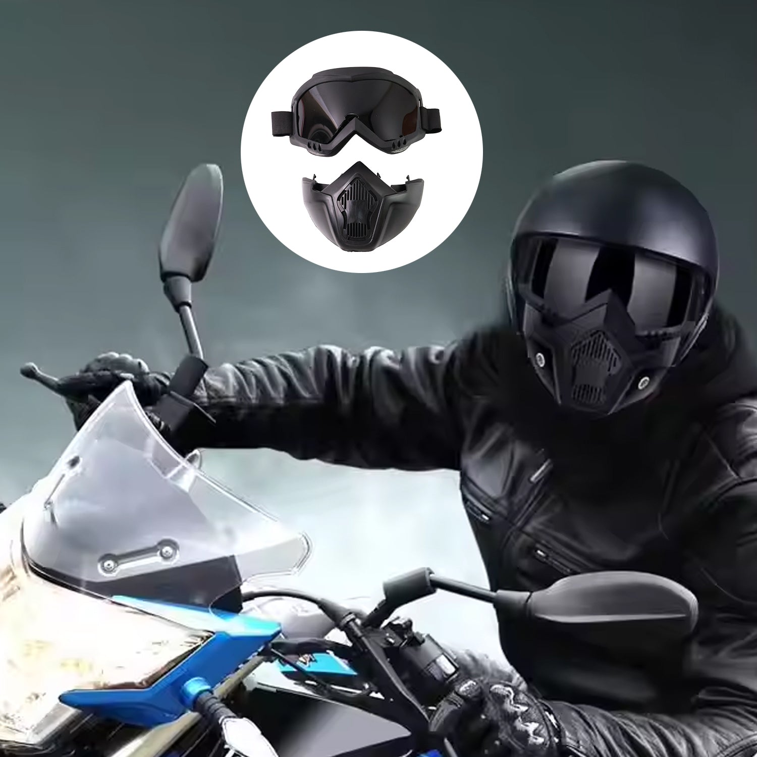 Motorcycle Off-Road Goggles – Windproof Helmet Glasses & Mask
