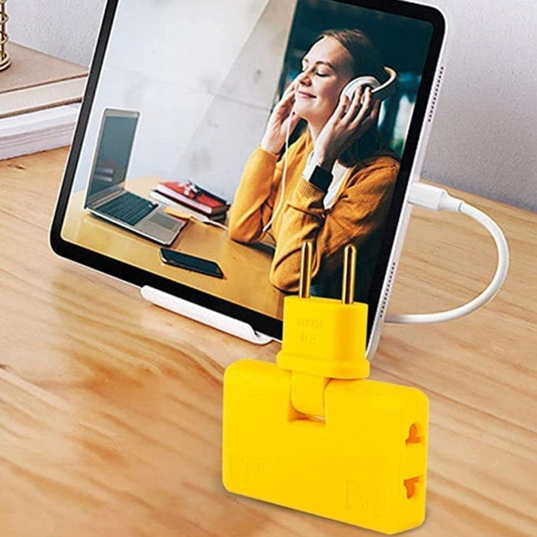 Wireless 3-in-1 Foldable Wall Plug Adapter Socket Converter (1 Pc)