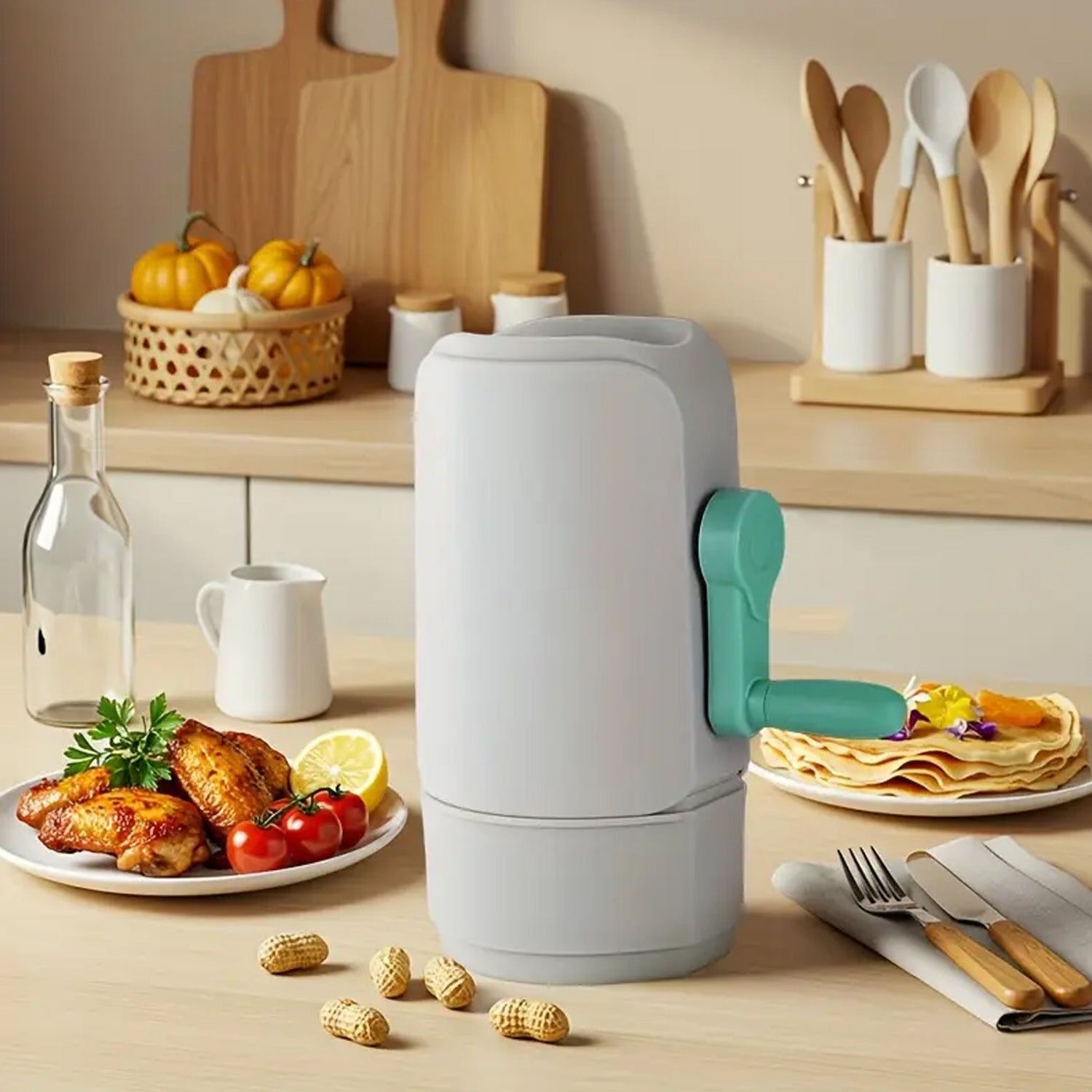 Manual Hand-Crank Peanut Sheller Machine – Portable & Durable Tool