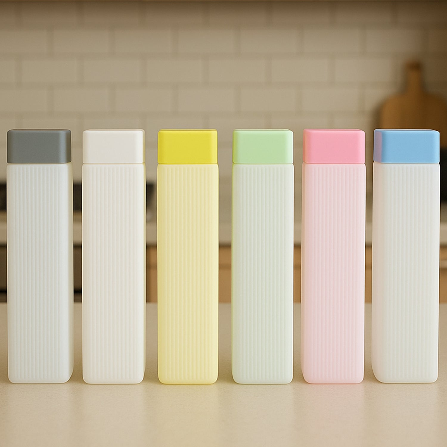 BPA-Free Leakproof Hydration Water Bottles – 6-Pack Set