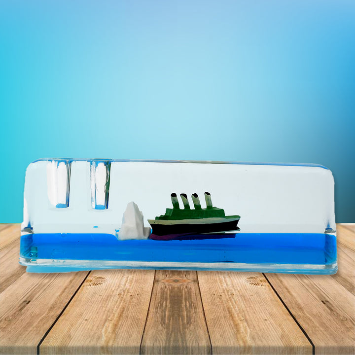 Floating Water Cruiser Ship Ornament – Car Dashboard & Home Decor