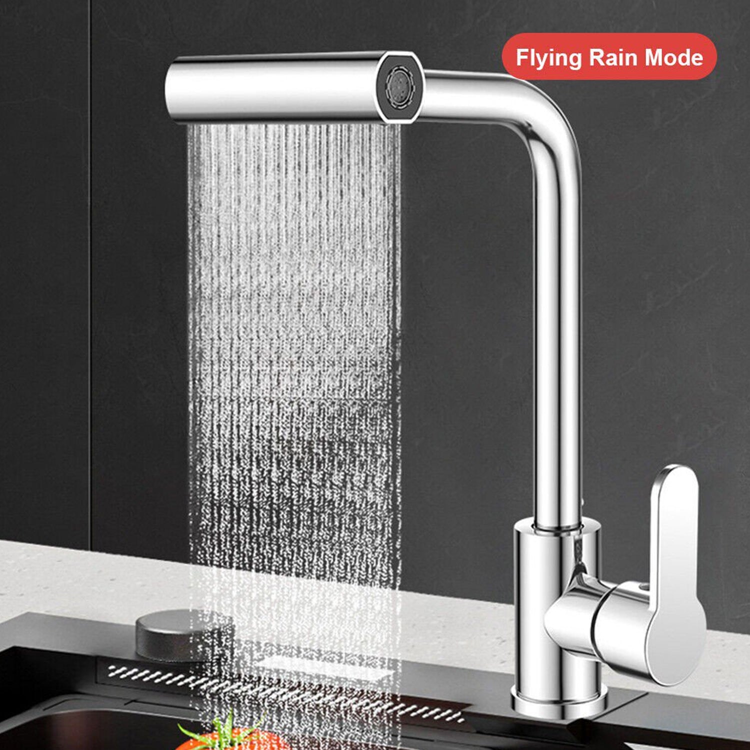 Multifunction 360° Swivel Waterfall Kitchen Faucet – 4-in-1 Extender