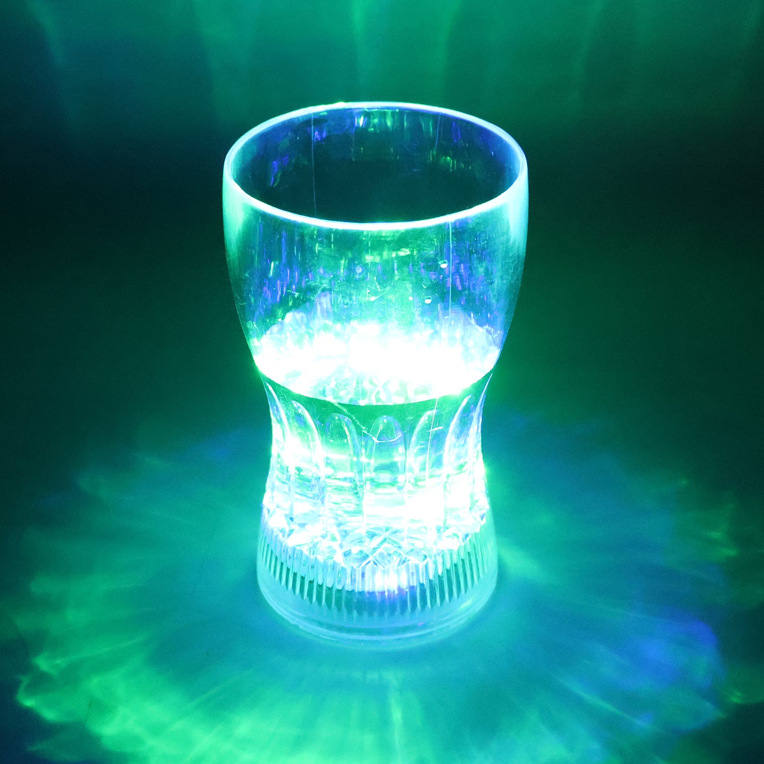 200ml LED Light-Up Fancy Plastic Glass – Color Changing (1 Pc)