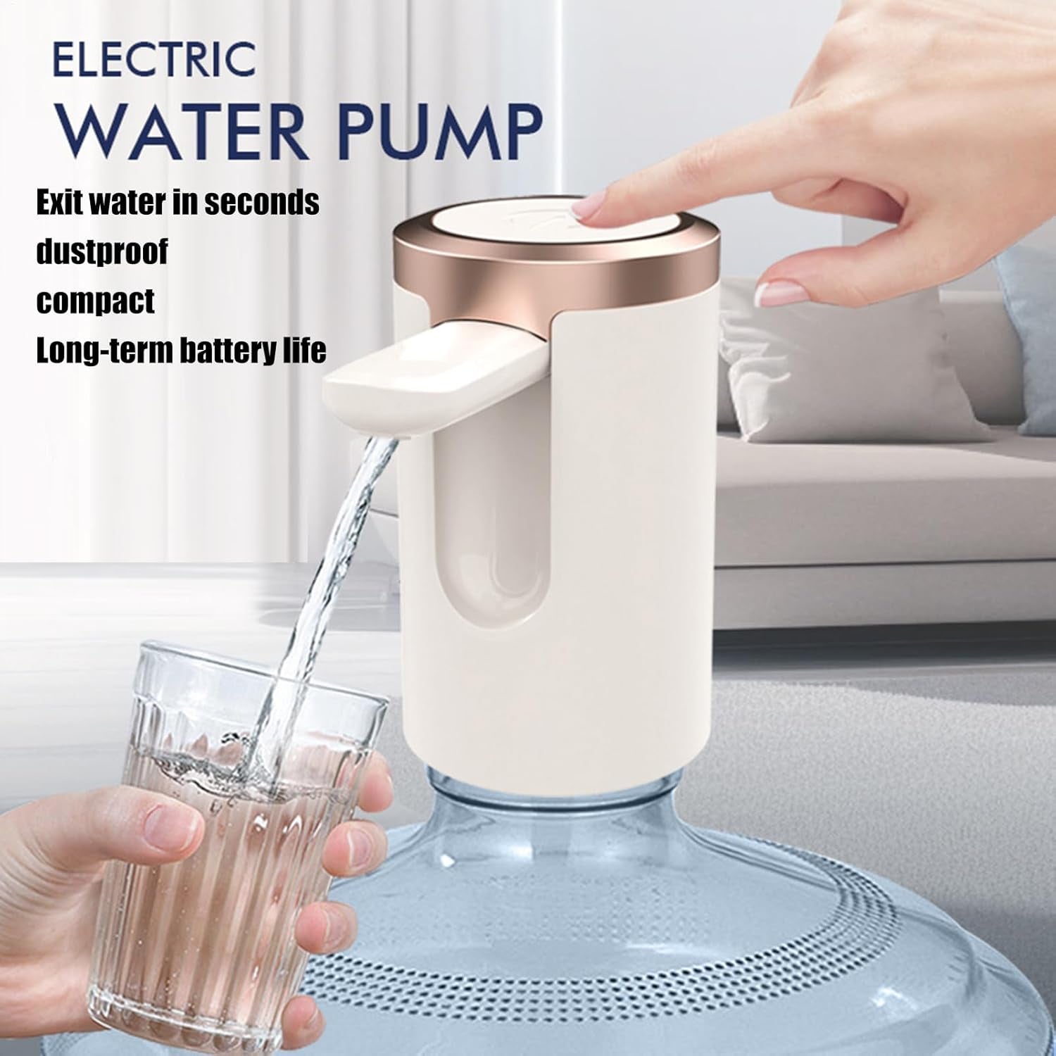 USB Auto Water Dispenser – Fits 20L Bottles, Rechargeable