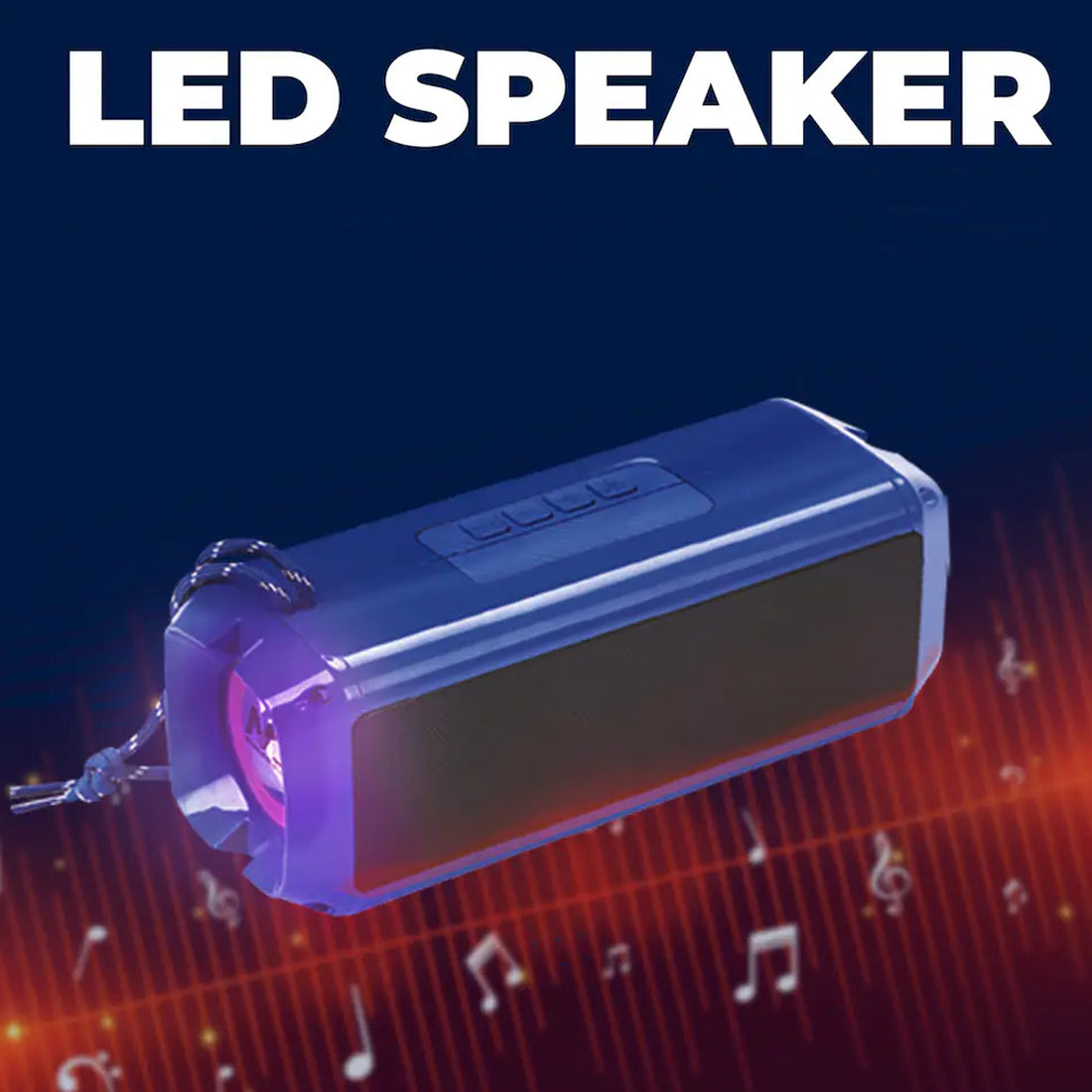 Portable Wireless Bluetooth Speaker – Rechargeable, Compact (1 Pc)
