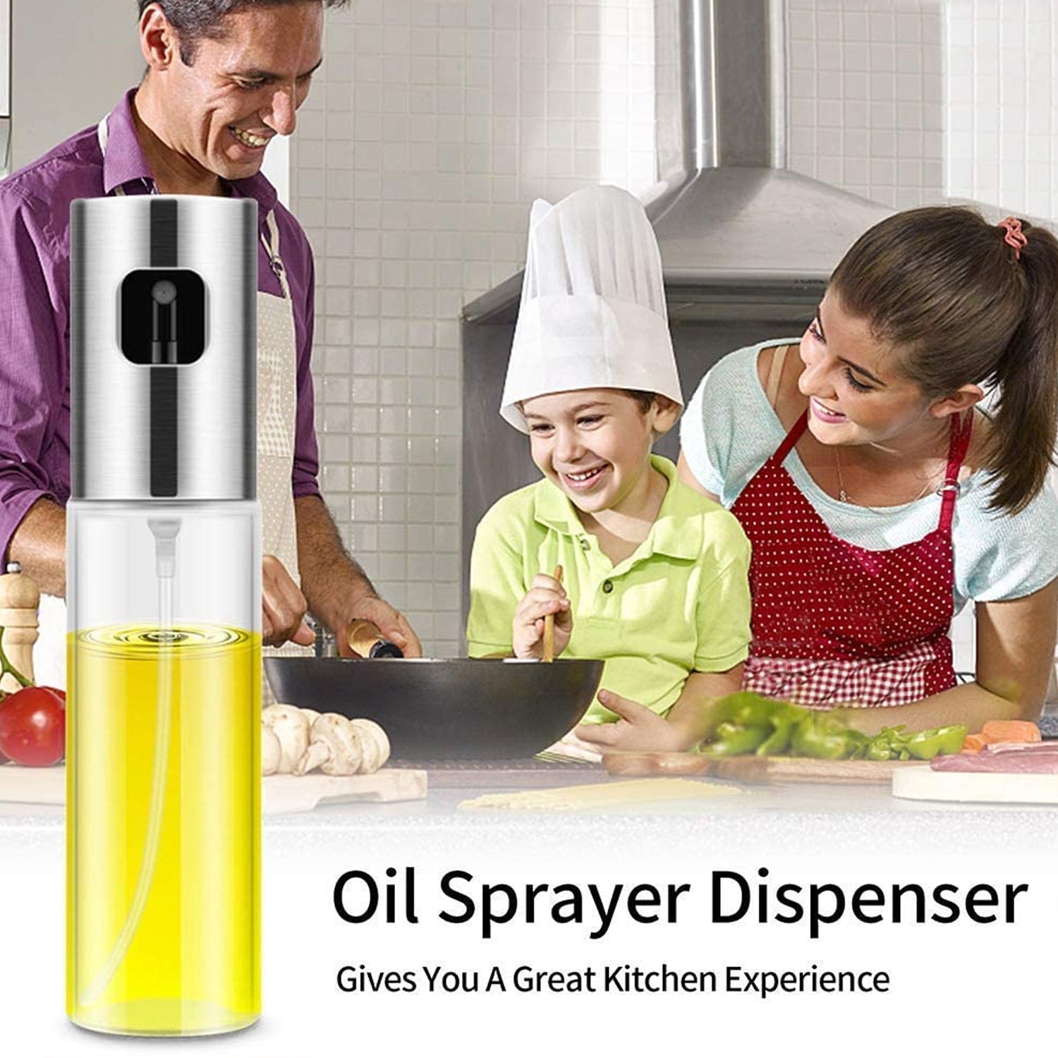 Versatile Glass Oil Sprayer Dispenser for Cooking & Multi-Use
