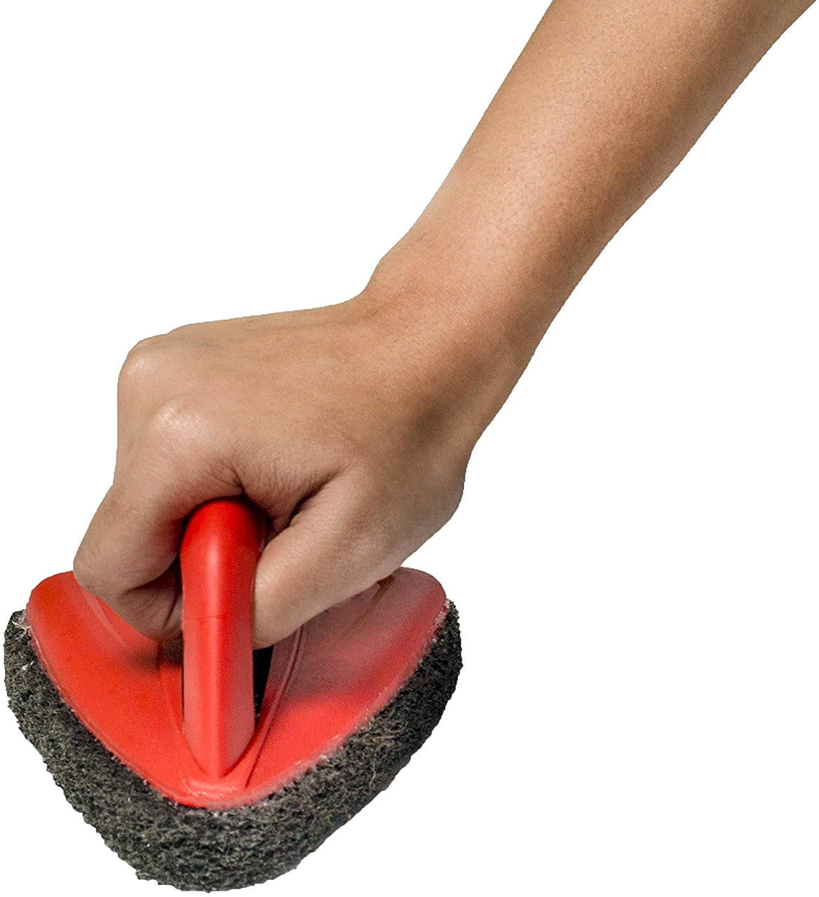 Bathroom Brush with Abrasive Scrubber for Deep Tile Cleaning