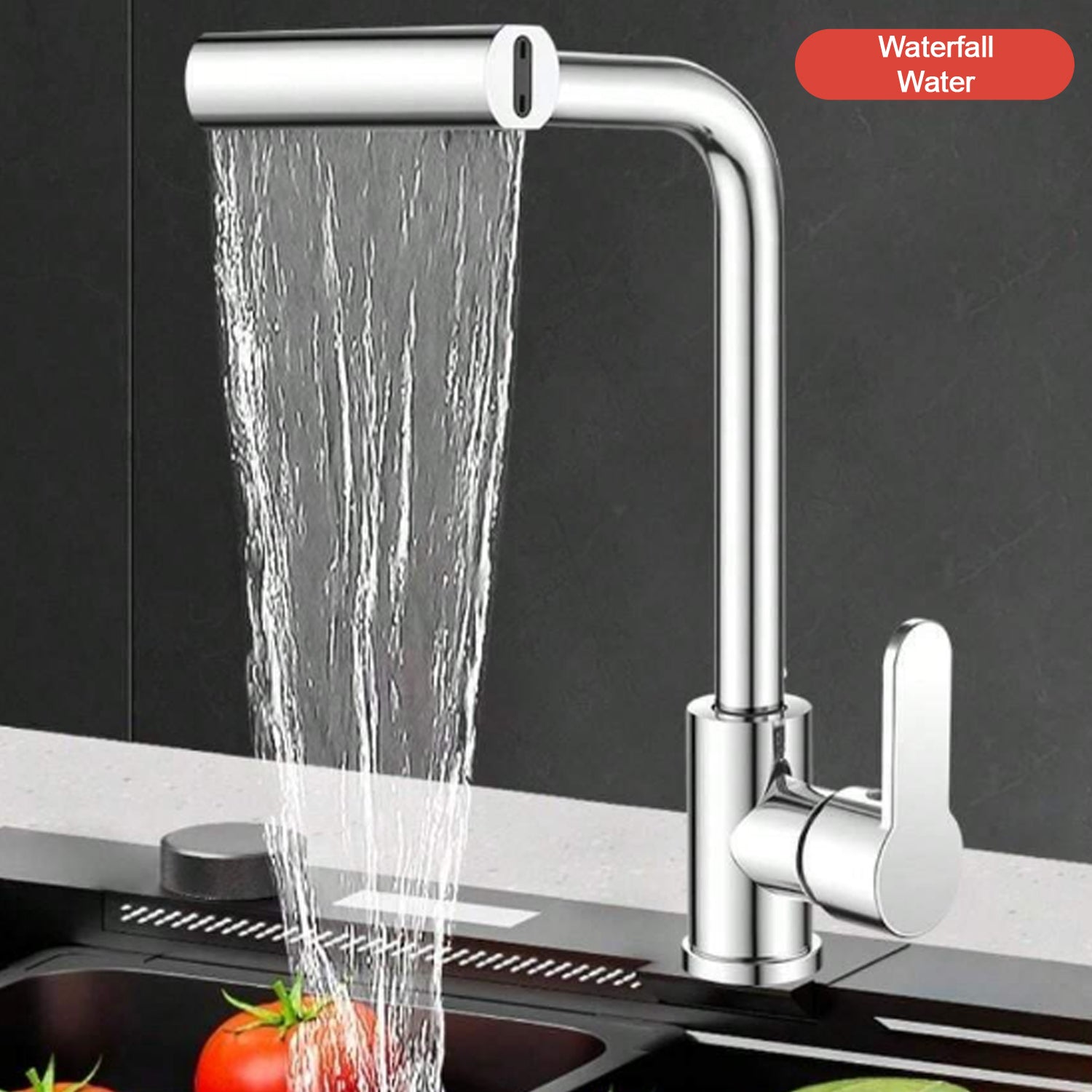 Multifunction 360° Swivel Waterfall Kitchen Faucet – 4-in-1 Extender