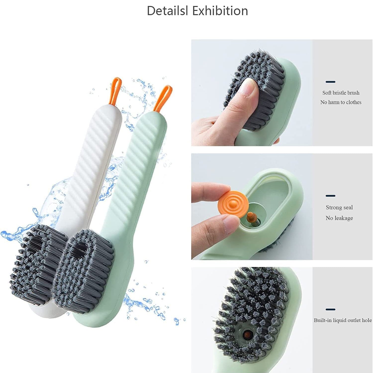 2-in-1 Cleaning Brush with Soap Dispenser – Multi-Surface Use