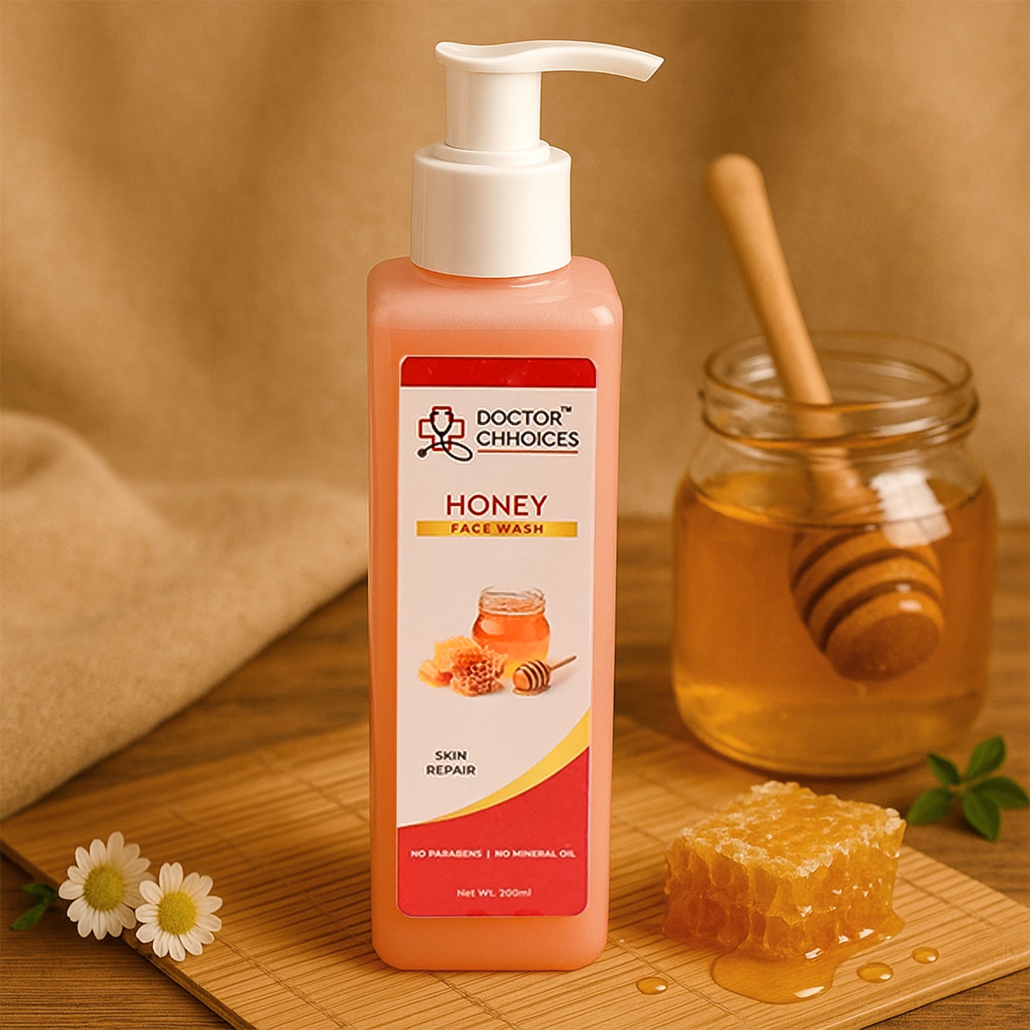 Doctor Choices Honey Face Wash – 200ml, Gentle & Nourishing