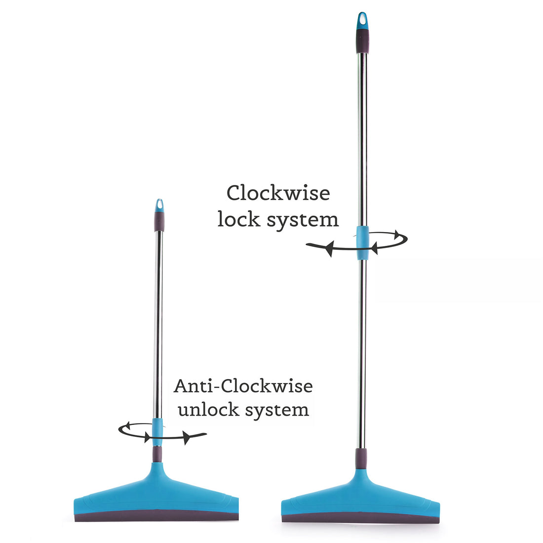 Adjustable Stainless Steel Bathroom Floor Wiper – Easy Clean Rod