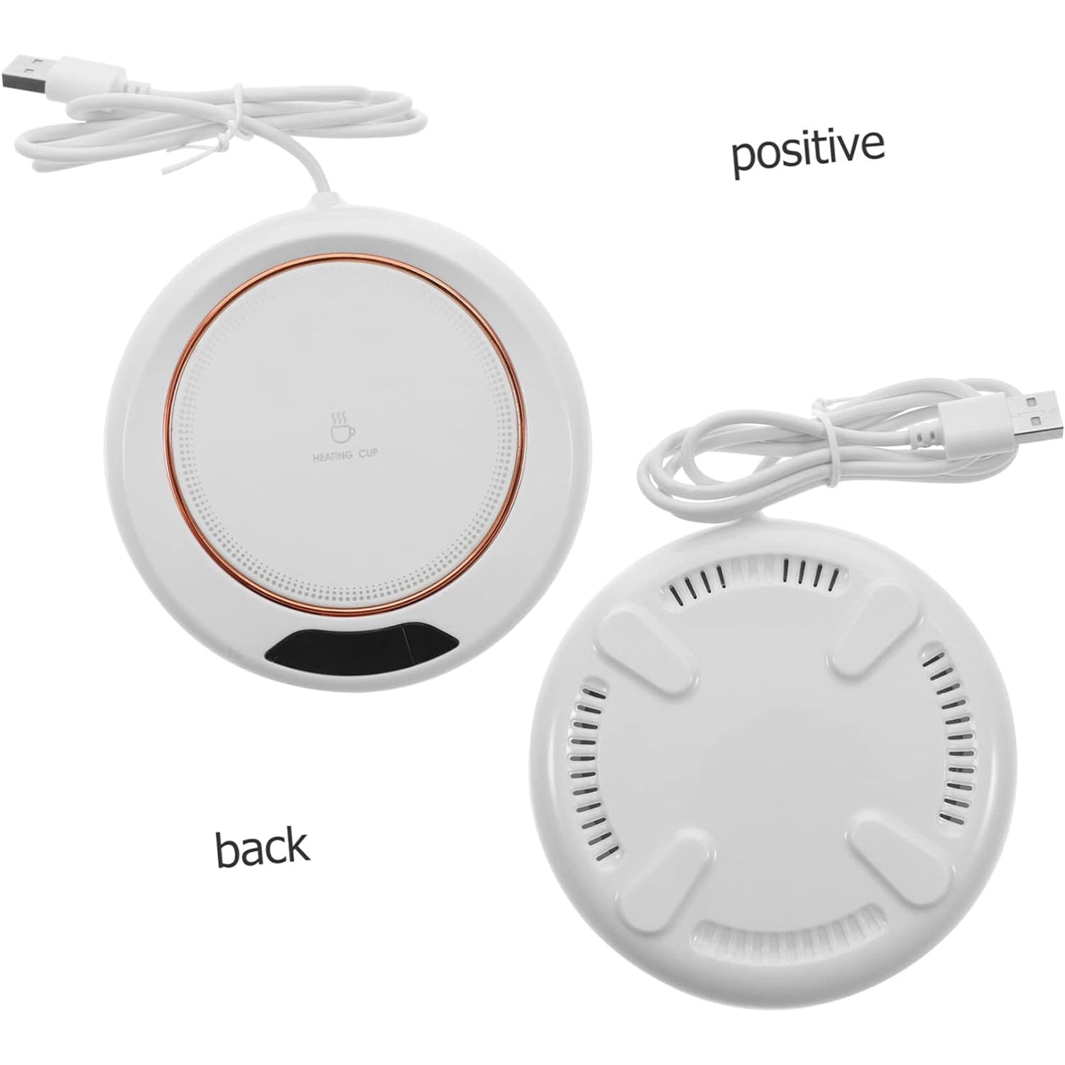 USB Heated Coaster - Portable Coffee Mug Warmer for Office Desk