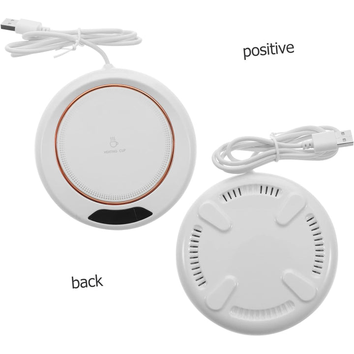 USB Heated Coaster - Portable Coffee Mug Warmer for Office Desk