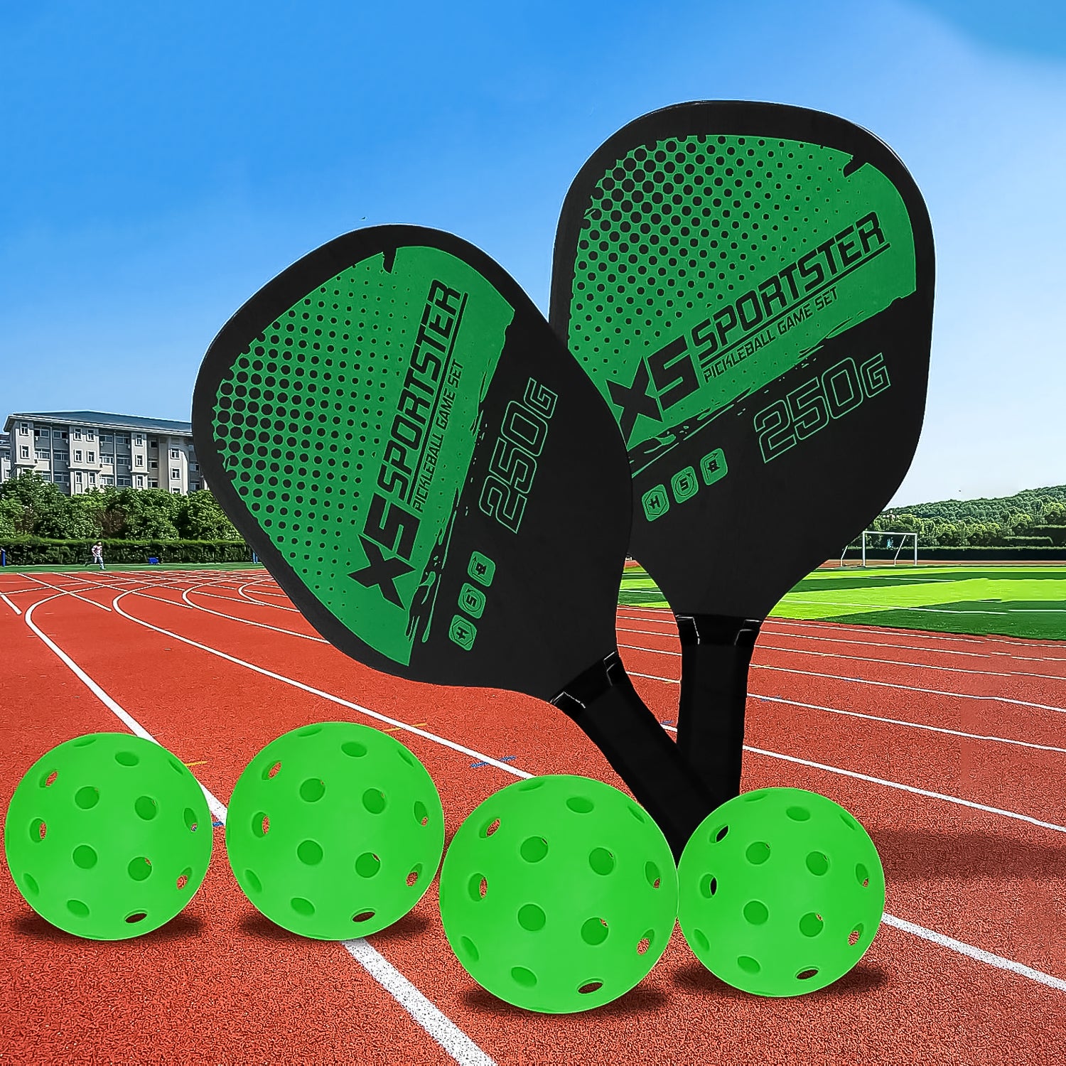 Professional Outdoor Pickleball Paddle & Ball Set – 1 Set