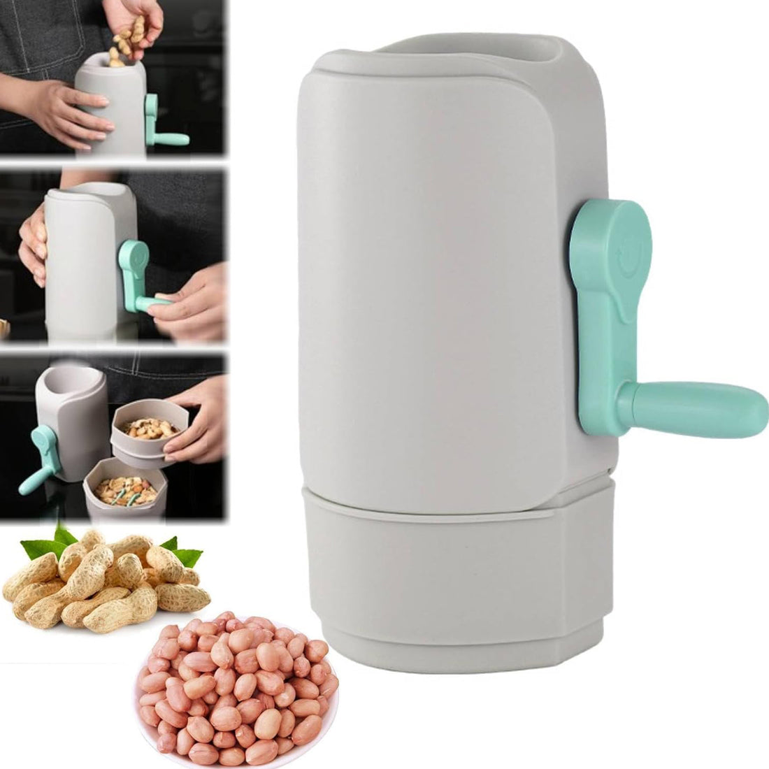 Manual Hand-Crank Peanut Sheller Machine – Portable & Durable Tool
