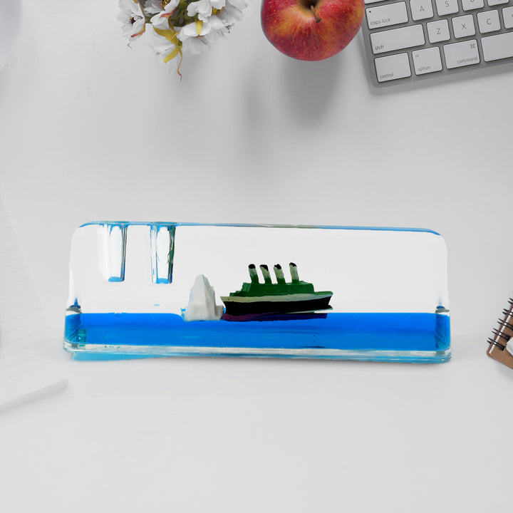 Floating Water Cruiser Ship Ornament – Car Dashboard & Home Decor