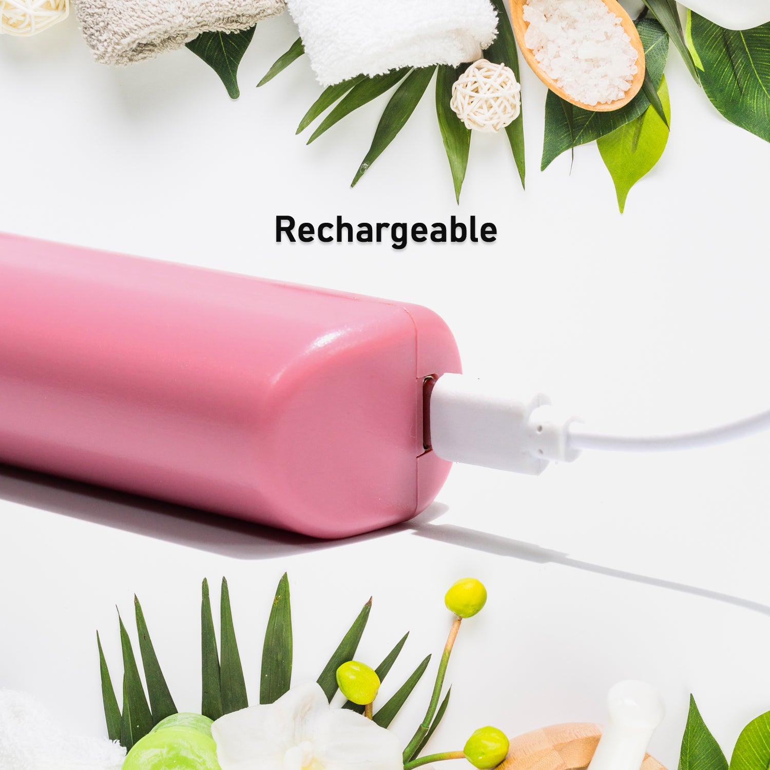 Rechargeable Mini Hair Straightener – USB Charging, 3 Temp Settings