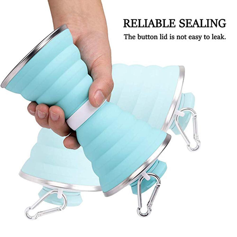 BPA-Free Silicone Travel Water Bottle – Leak-Proof, Collapsible, Refillable
