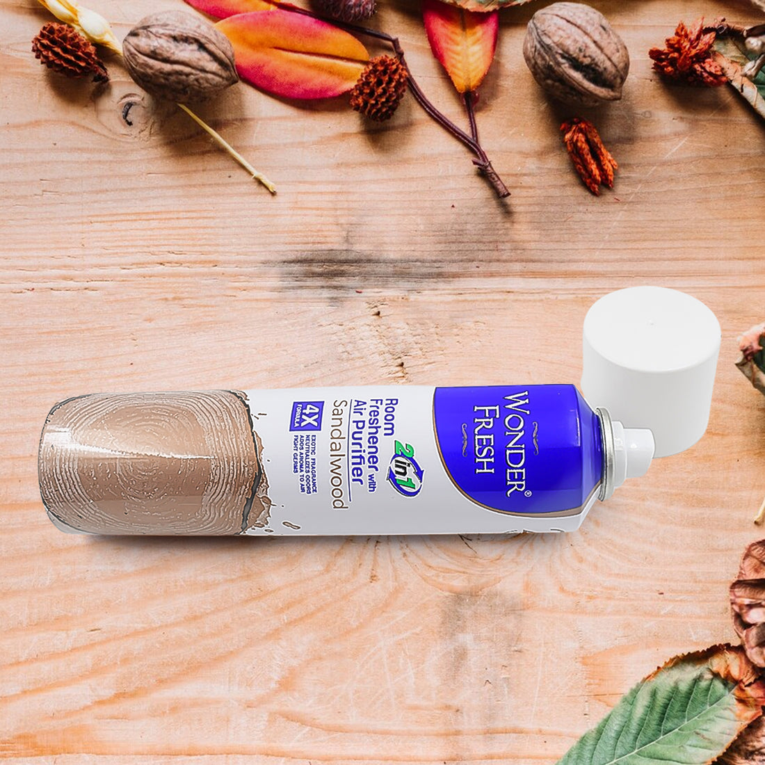 Long-Lasting Sandalwood Air Freshener Spray for Home & Office (125g)