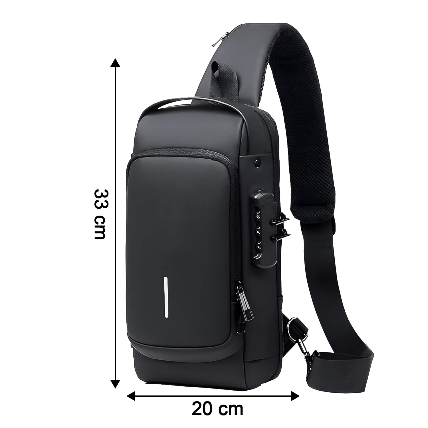 Anti-Theft Crossbody Sling Bag with USB Charging Port - Trendy & Safe