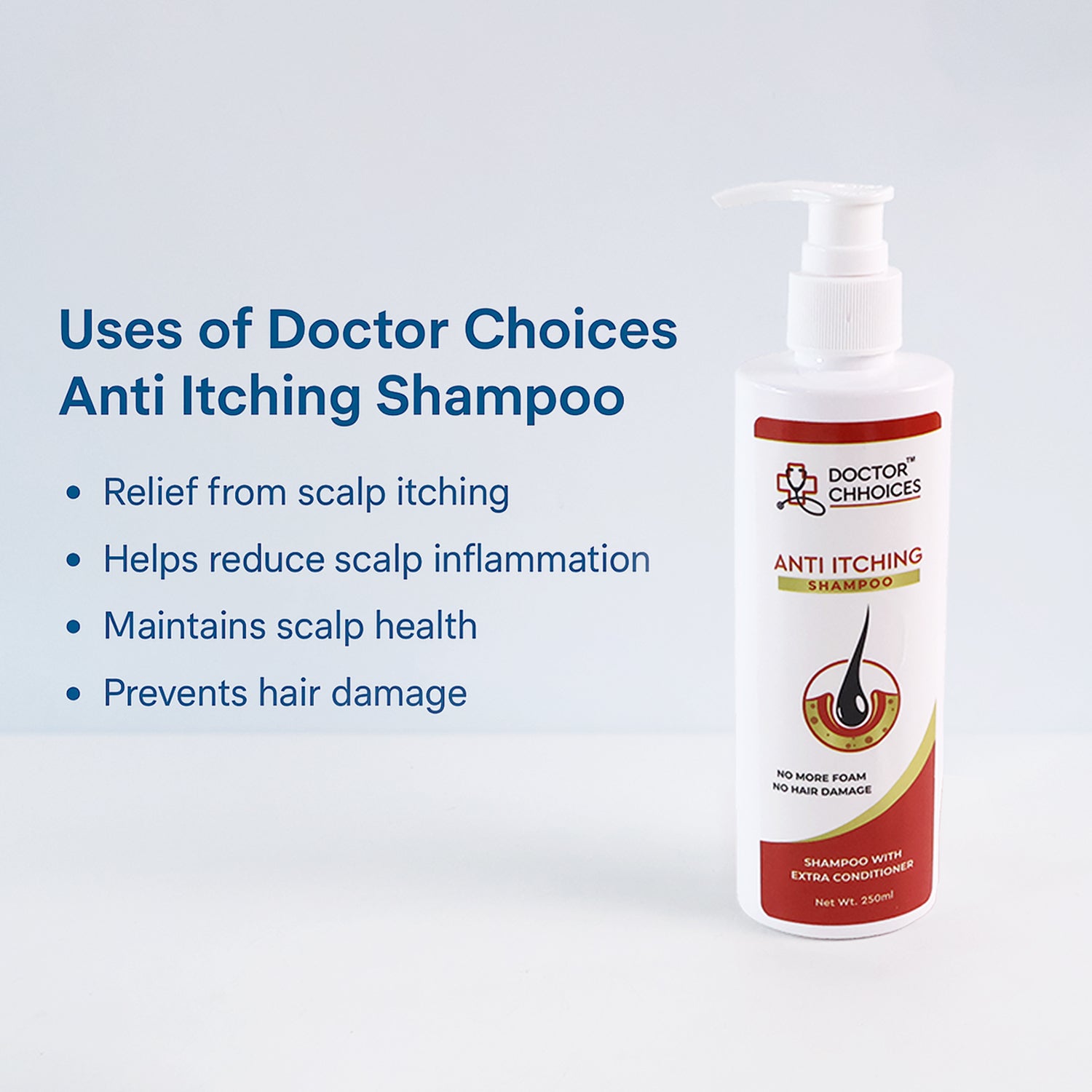 Doctor Choices Anti-Itching Shampoo – 250ml, Soothing & Effective