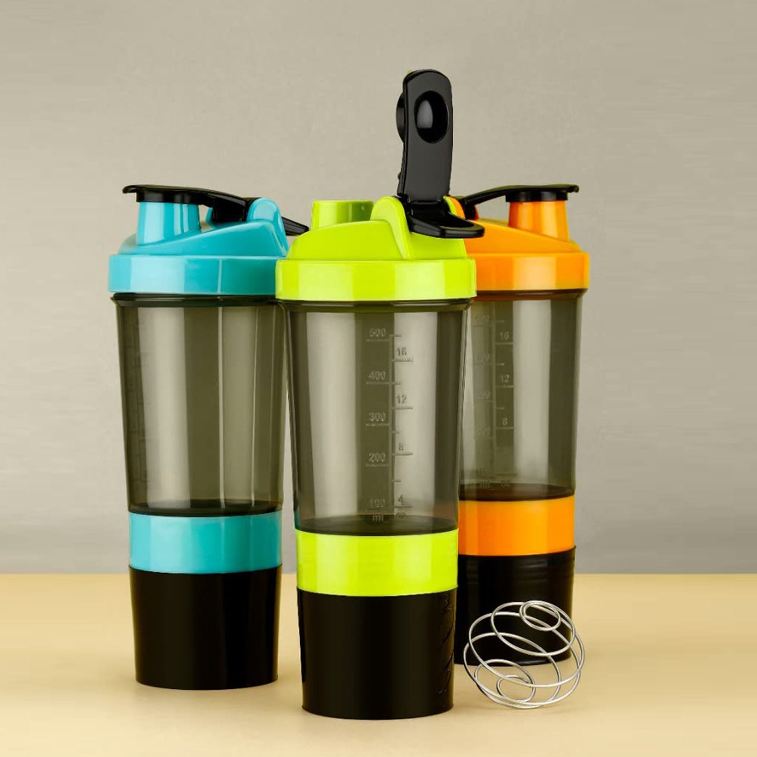 Gym Shaker Bottle – Protein Shake Mixer for Fitness & Workout