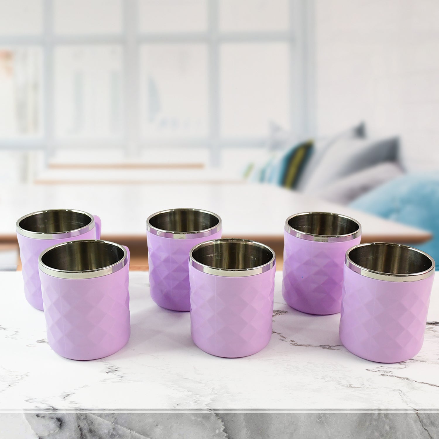 Apex Silika Tea Cups 200ml, Set of 6 – Perfect for Tea Lovers