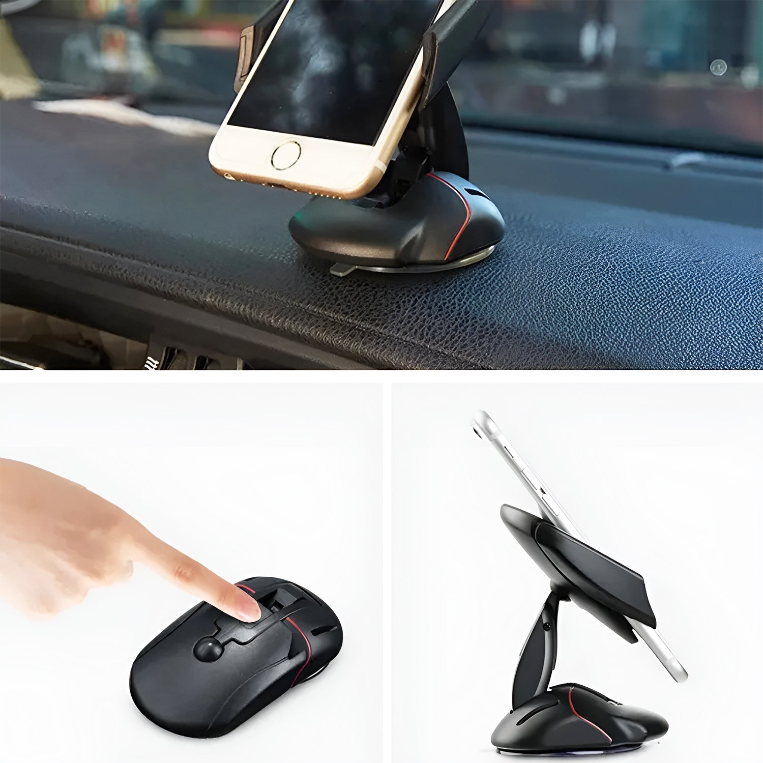 Mouse-Shaped Car Phone Holder – Multifunctional Mount (1 Pc)