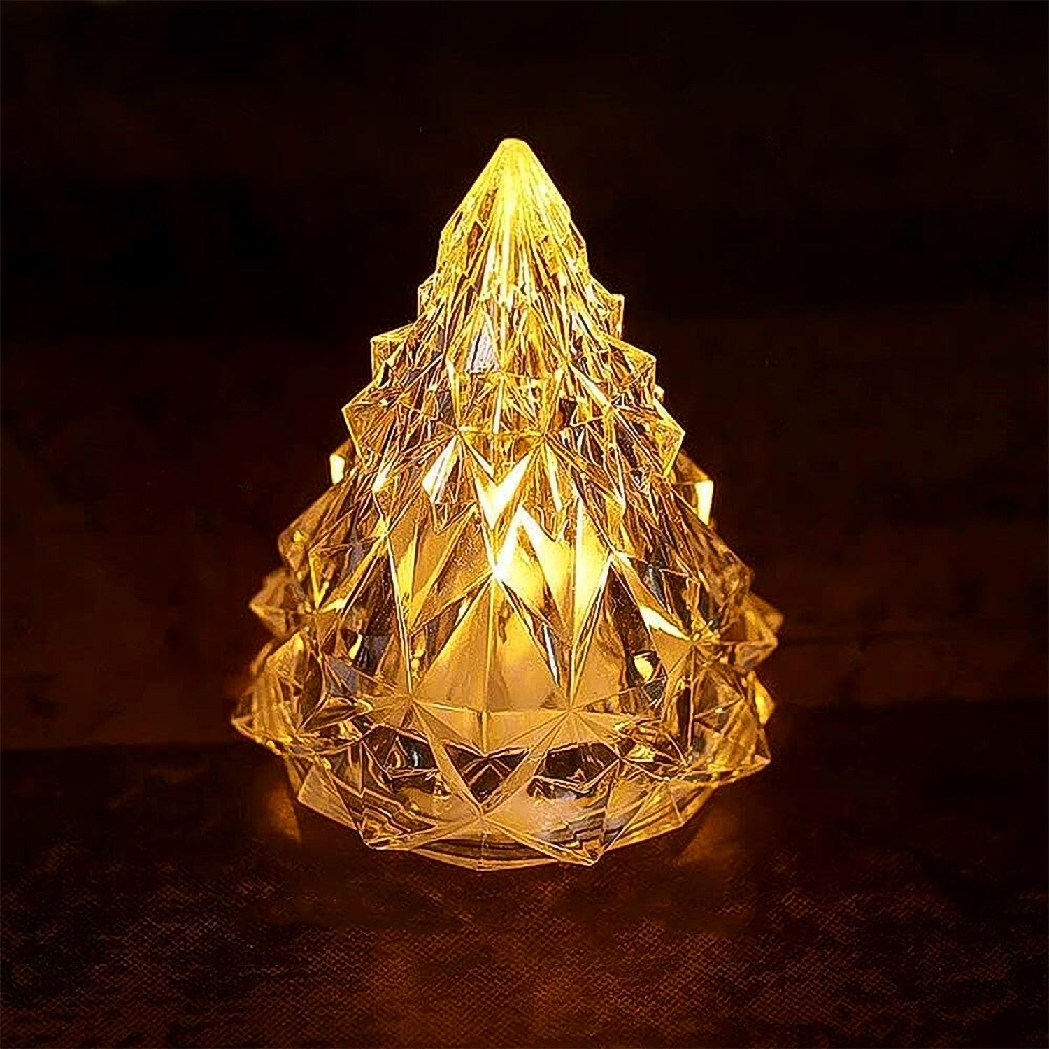 Iceberg Pyramid Tea Light Candle – Decorative & Elegant (1 Pc)