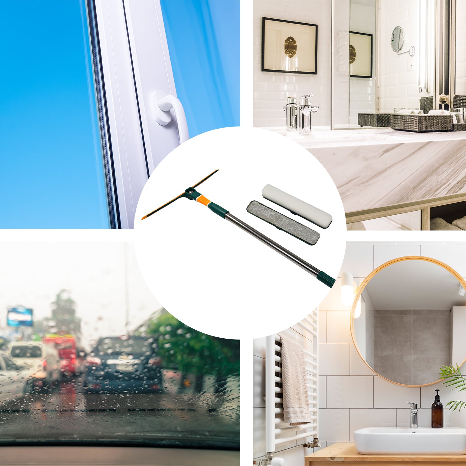 3-in-1 Glass Wiper – Multi-Purpose Cleaner for Home & Office