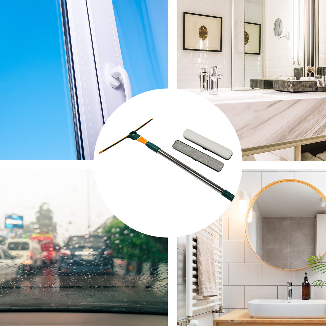 3-in-1 Glass Wiper – Multi-Purpose Cleaner for Home & Office