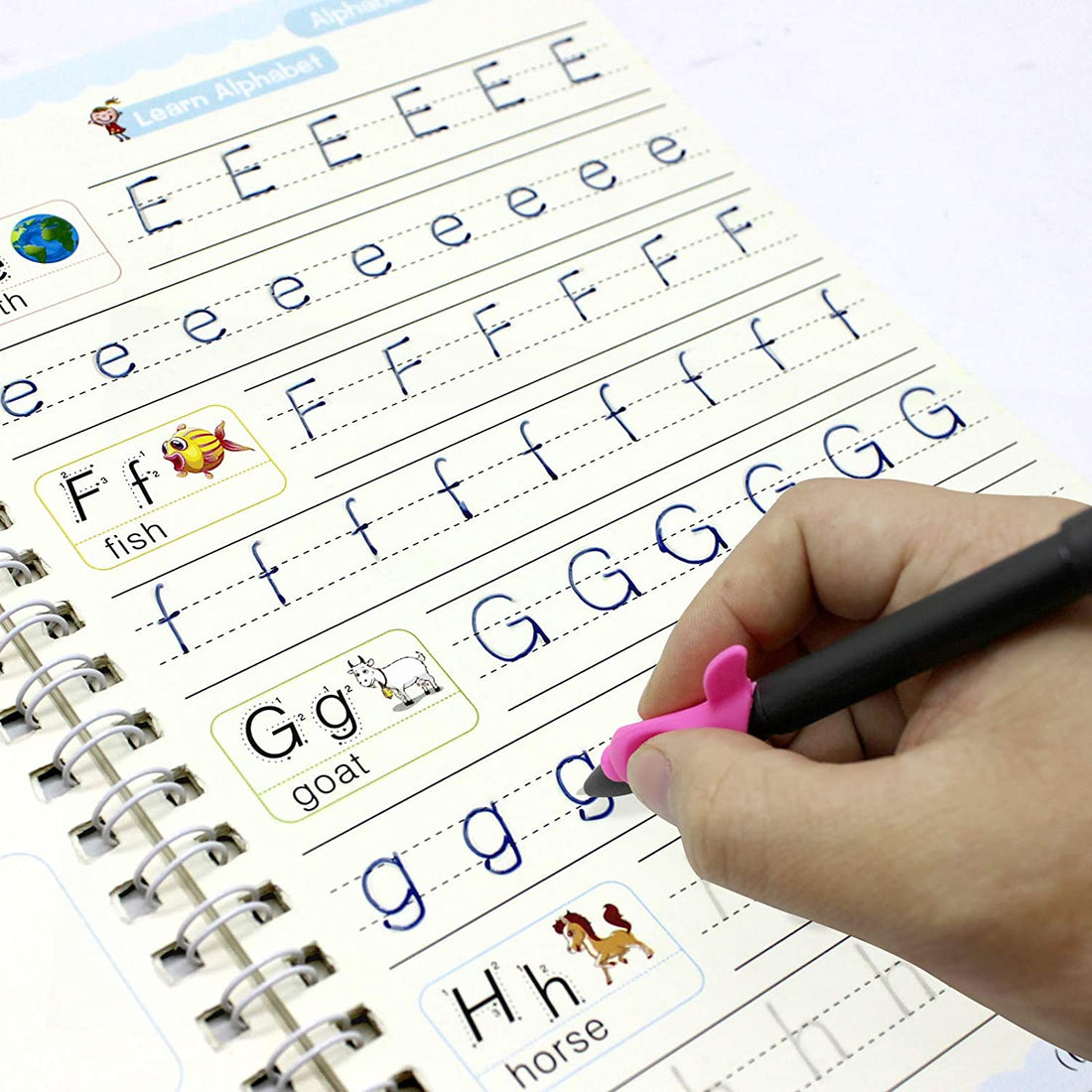 4-Piece Magic Copybook Set – For Kids & Adults, Ideal for Writing Notes