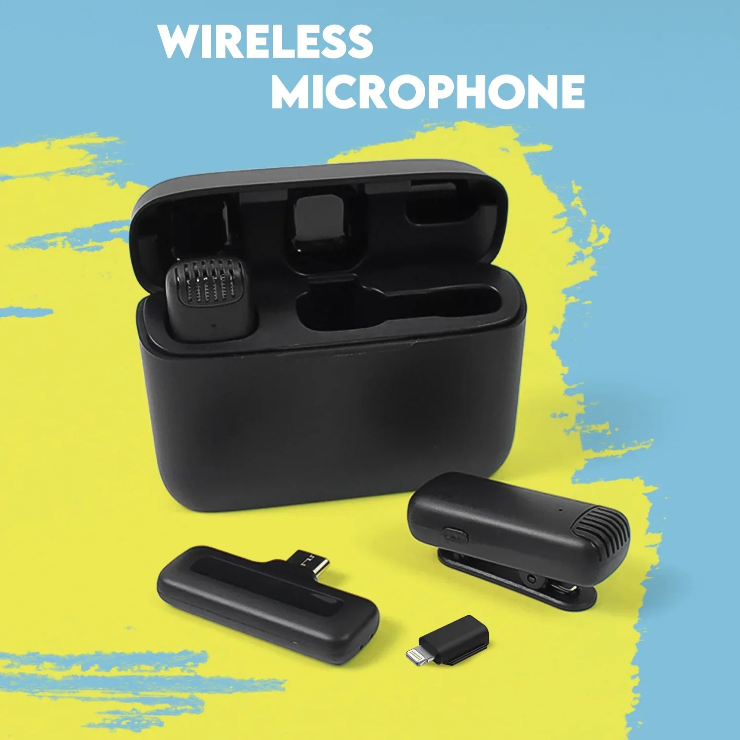 Wireless Lavalier Microphone Set with Type-C for Smartphones - fiveend.com