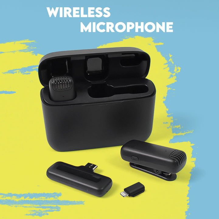 Wireless Lavalier Microphone Set with Type-C for Smartphones