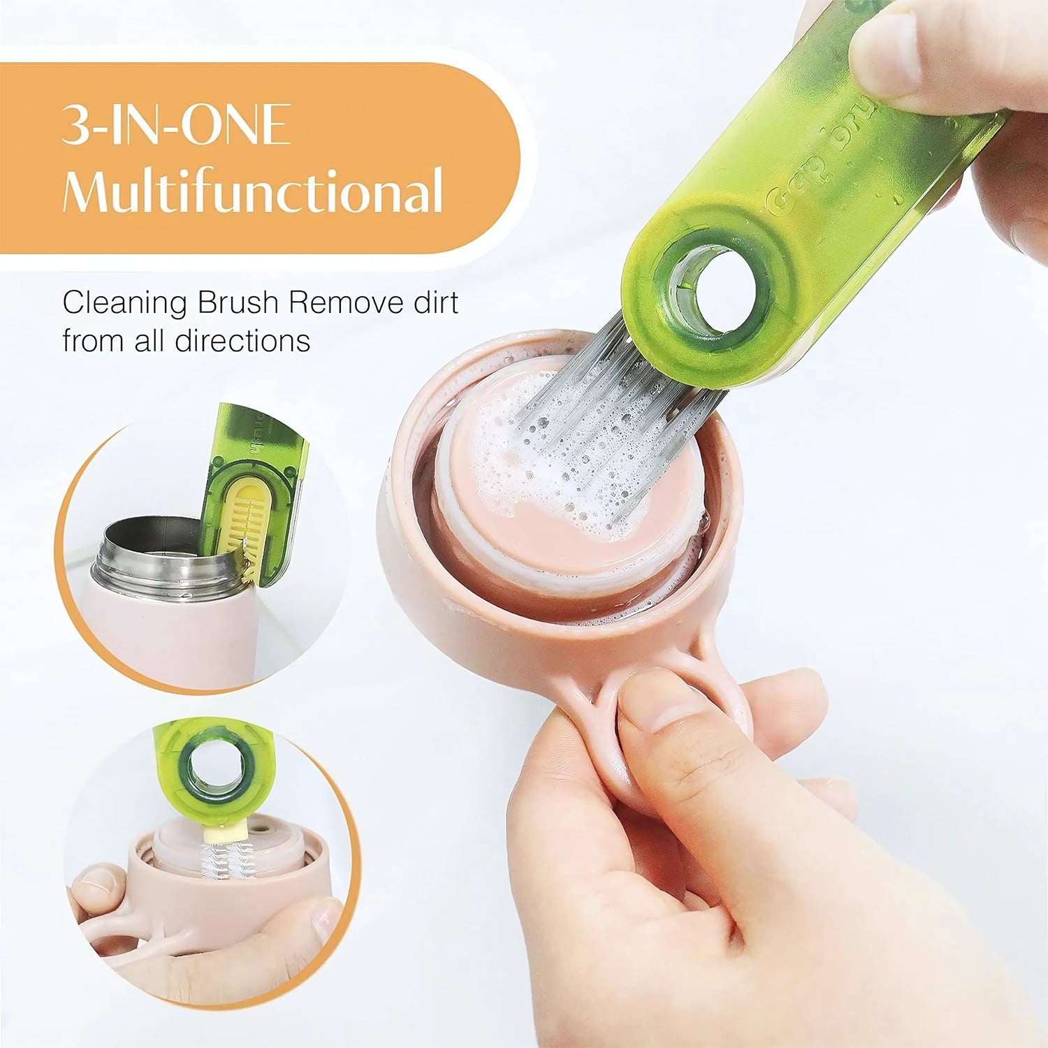 2-in-1 Multipurpose Cleaning Brush – Dual-Sided Tool (1 Pc)